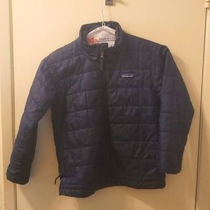 Patagonia Navy Blue Nannopuff jacket Infants Size XS 5-6